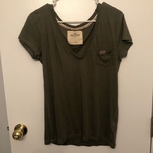 Green Hollister Cali Sheer Tee Shirt